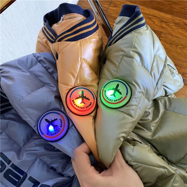 

b110134 little blue children fun good-looking small aircraft ~ boys and girls light down jacket, Blue;gray