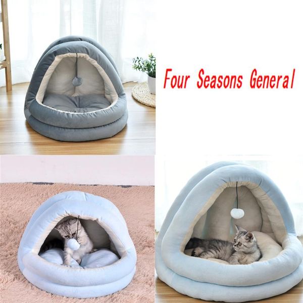 

складная ткань pet собака кошка кровать палатка мягкий конус формы кошка домашнее животное домашнее животное теплое спальное гнездо для моющ
