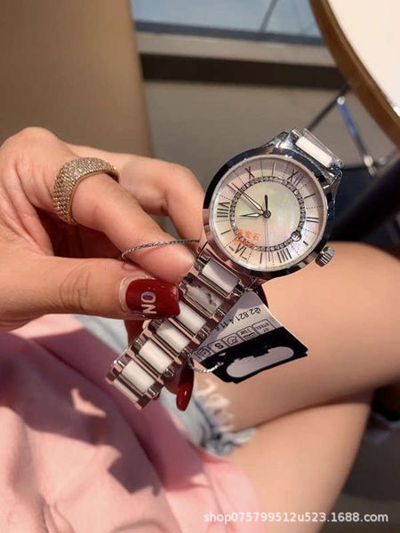 

fashion, ceramic, quartz, shell, tiktok, home classic lady garland, watch name. m1yc, Slivery;brown