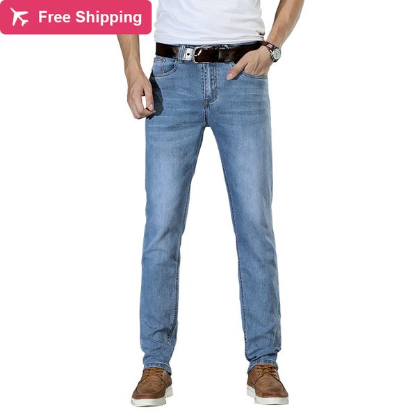 

2021 new men's cotton straight, brem pants, brim pants abep, Blue