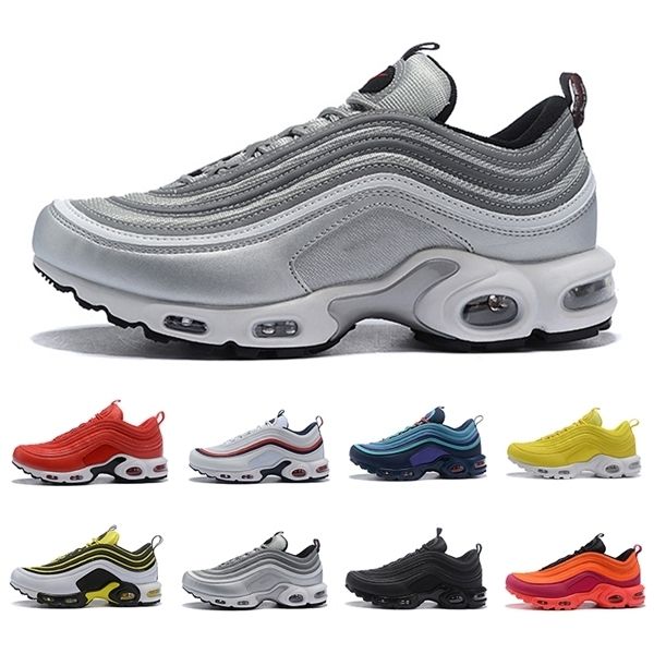 

drop shipping gym red tn plus 97 men women running shoes triple black yellow outdoor training sports mens trainers zapatos sneakers 36-45