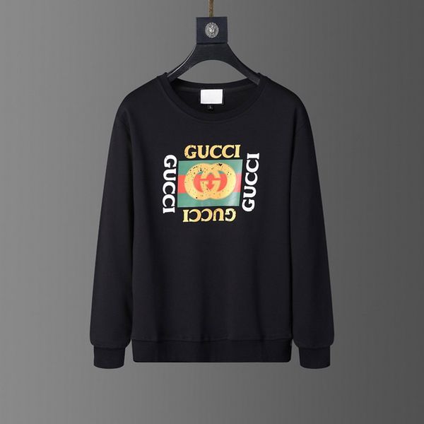 

new 2020 men's and women's classic long sleeve sweatshirt designer print fashion fall spring luxury clothing sweater m-xxl, Black