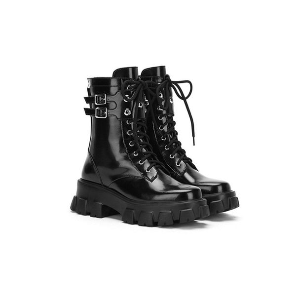 

women boots spring woman warm ankle boots outdoor work martin cowboy motorcycle boots quality, Black