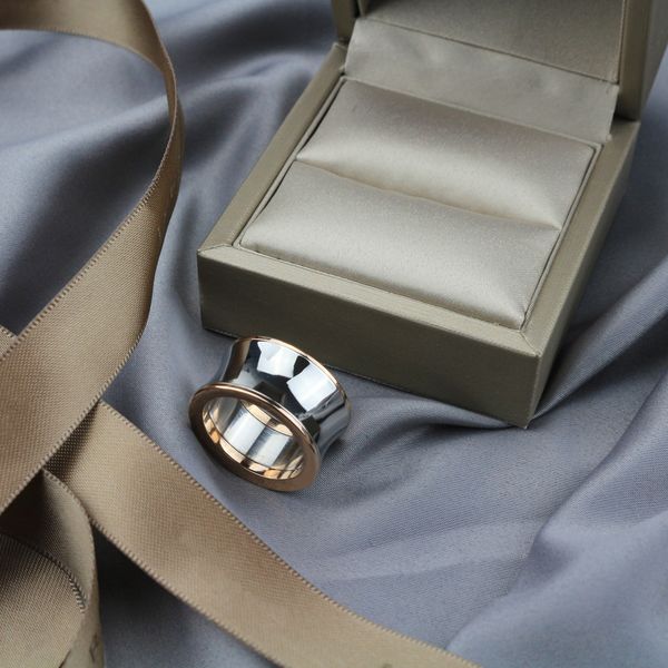 

s925 sterling silver genuine luxury design mirror glossy dainty party accessories rings trendy fashion jewelry for mens womens q1218, Golden;silver