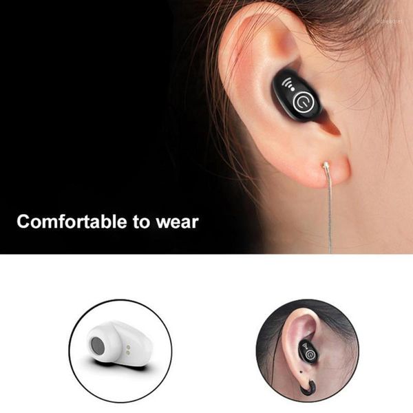

s650 1pc mini wireless bluetooth 5.0 earphone in-ear stereo earbuds usb charger1