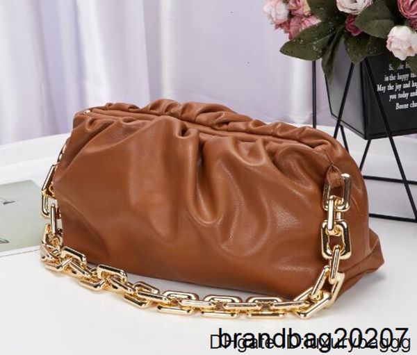 

shape classic evening bags cloud bag with thick chain clutch women pouch genuine leather clip handbags crossbody totes
