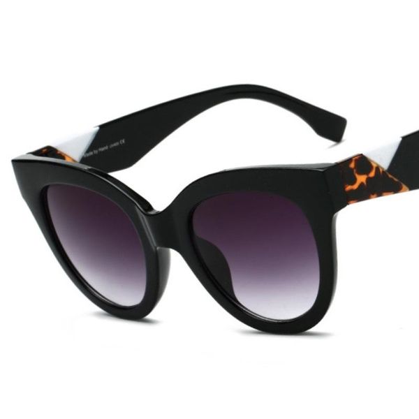 

2020 colorful cateye women sunglasses vintage fashion ladies cat eye sun glasses, White;black