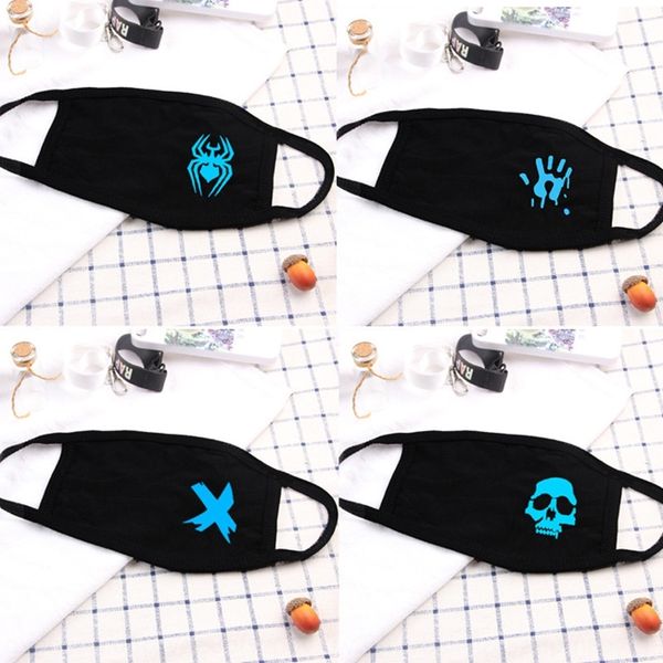 

adszk luminous spring and warm facial autumn male and female korean couple black mask fashion youth breathable warm mask