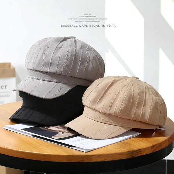 

sleckton cotton octagonal hat auutmn winter hats for women fashion newsboy cap casual ladies painter cap beret hat gorras mujer1, Blue;gray