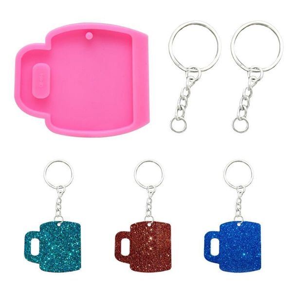 

handmade cup pendant keychain resin casting mold water cup water goblet bottle pendant epoxy resin mold tools ar qylxeh