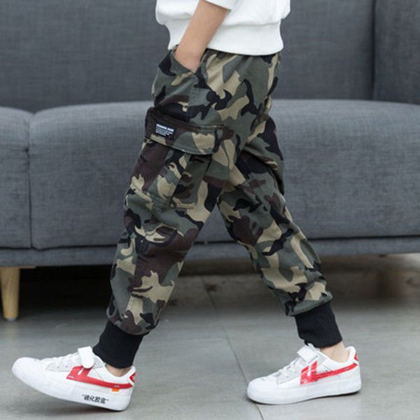 

boys pants children outdoor camo trousers kids army design colorful trousers kids spring autumn camouflage pants child outwear lj200813, Blue