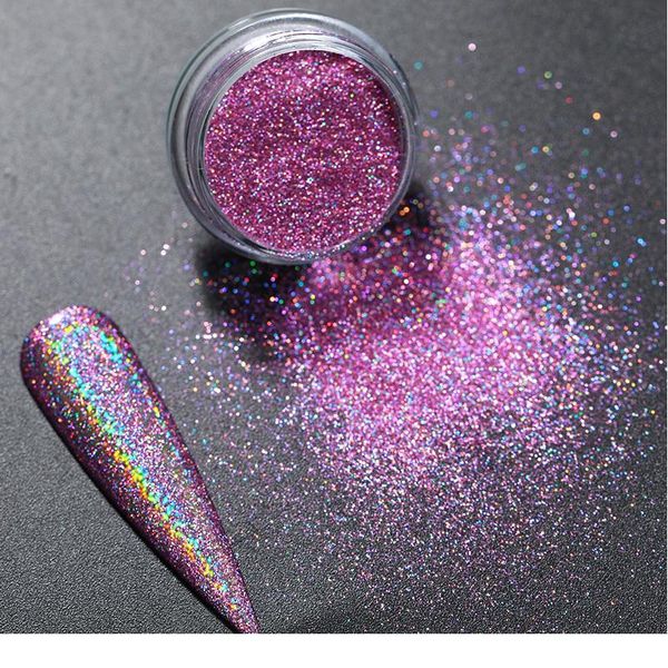 

holographics nail art glitter blue silver powder for nails polish chrome dust pigment sparkly shinning nail powder de jlljsq, Silver;gold