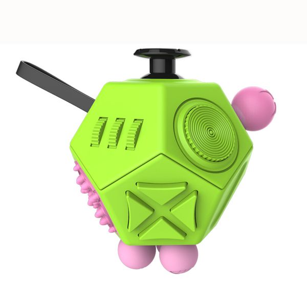 

2020 style gag toys decompression toy rubik's cube ii 12 - sided decompression artifact dice fidget silicone rubik's cube