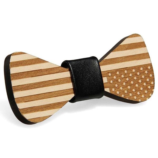 

neck ties creative bow for men collar fashion bowknot wooden tie retro adjustable strap vintage bowtie, Blue;purple