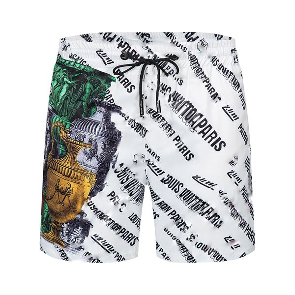 

2022 summer new men's pants fashion leisure beach pants silky fabric shorts, design style high-end brand,fy 12, Black