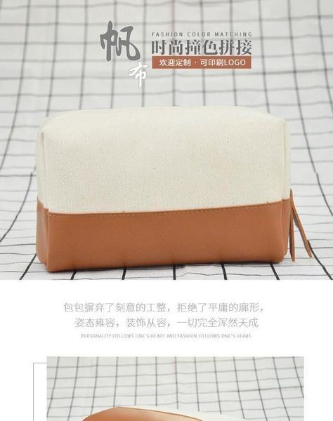 

cosmetic bags & cases 2021 ladies canvas bag fashion hand storage simple casual women's cosmetic1