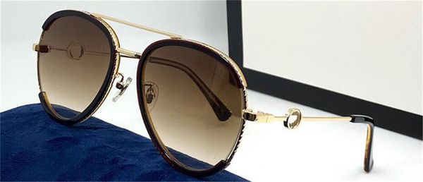

new fashion design sunglasses 0435s pilot metal frame hollow frame classic popular uv400 protective glasses quality, White;black