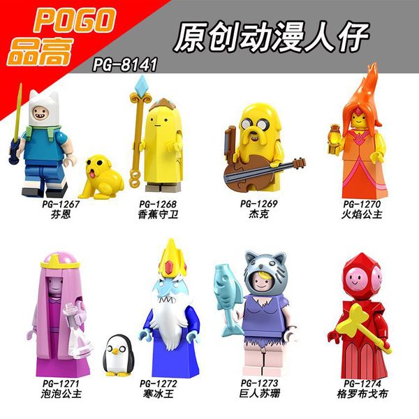 

block toys adventure time with finn and jake series building block man finn jake cartoon blocks 2021 sell
