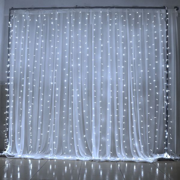 

icicle string lights 3m x 2m 240 led christmas xmas fairy lights outdoor home for wedding/party/curtain/garden decoration