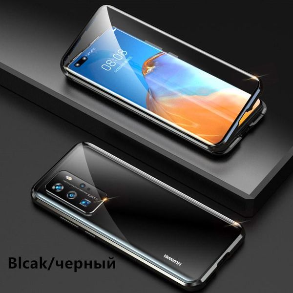 

lens camera double sided glass magnetic case for huawei p40 p40lite p40pro p30 p30pro p30lite p40litee or mate30 series cover h sqcyzk