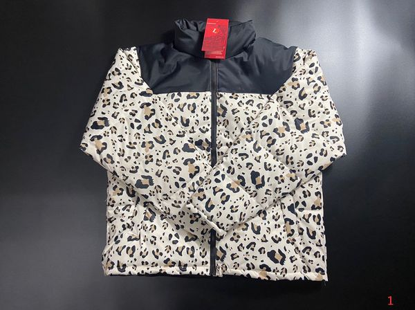 

20fw womens jacket coat autumn winter windbreaker classic letter embroidery coat leopard down thick outwear jackets women's clothing, Black