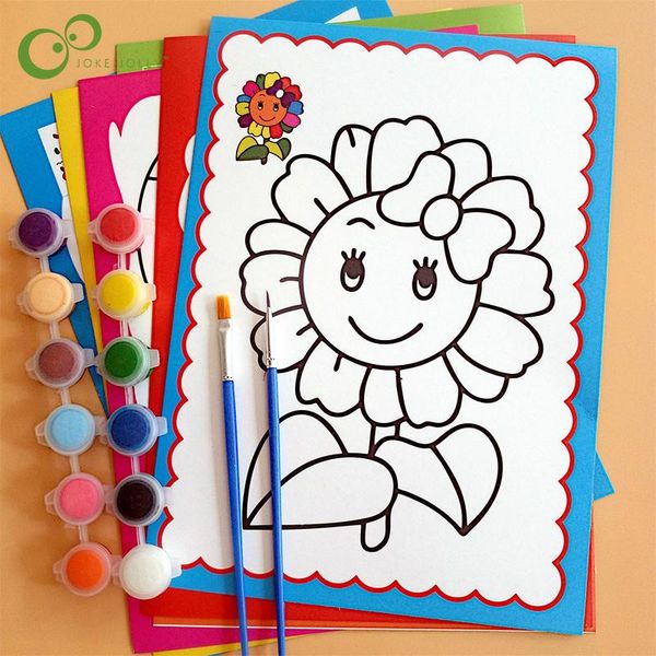 

4pcs lot diy painting toys children graffiti painting kindergarten hand painting watercolor material child gift yjn wmtskx rimmer