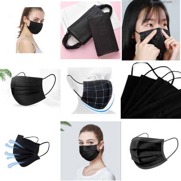 

reusable stock shipping facemasks for disposable in mouth filter 95% 3ply protective anti dust face mask gas masque 2