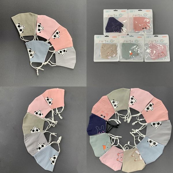 

mask masks kids and face designer spring summer children cartoon printed folding ear strap 43o5