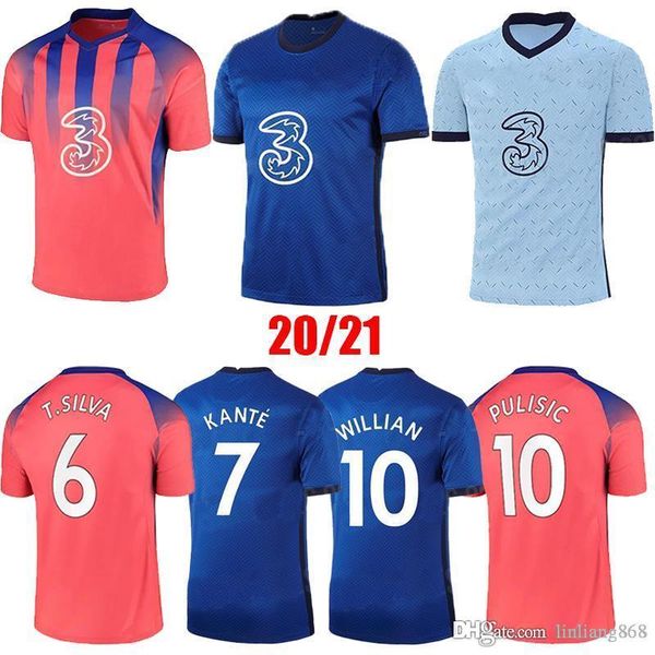

новый cfc pulisic ziyech havertz kante werner abraham chilwell mount jorginho soccer jersey men 2020 2021 giroud футбольная рубашка, Black