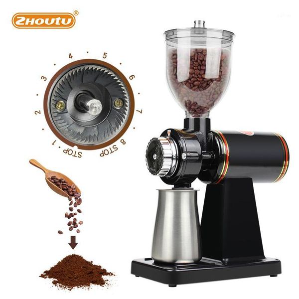 

electric coffee grinders zhoutu 225g flat burrs grinding machine household milling machine150w grinder 220v red/black1
