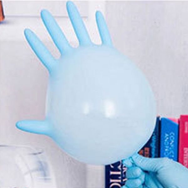 

factoryrx3elatex 100pcs home food disposable nitrile universal household garden cleaning gloves anti-skid rubber glove d