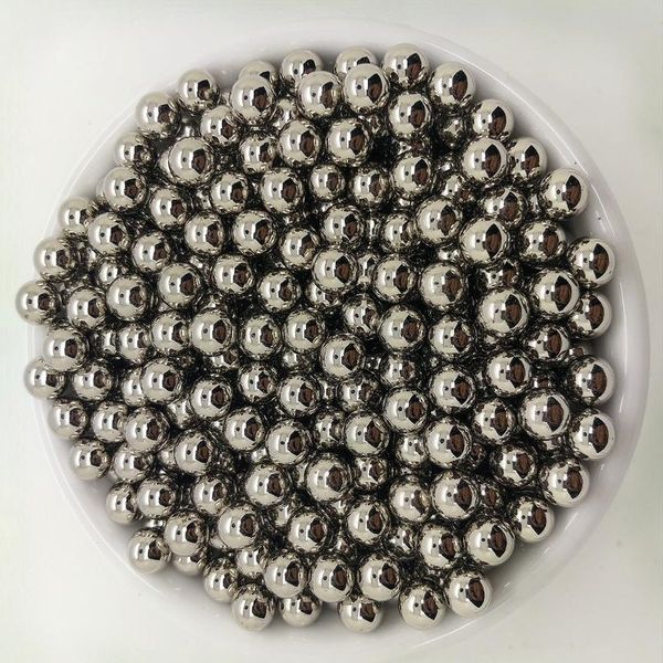 

new diy 4/5/6/8/10mm gold acrylic no hole round pearl spacer bbyxgr, Black