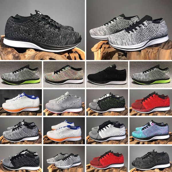 

2021 zoom mariah fly racer 2 women mens athletic all black red green running shoes weaving zoom racer sneaker trainers size 36-45