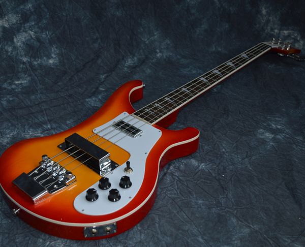 

4 string electric bass guitar neck thru body,right hand glossy finish custom