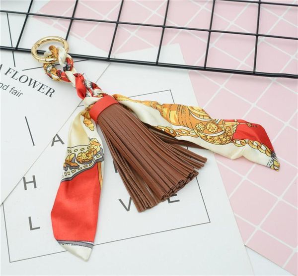 

1pc ribbon spring coil leather tassel fringe jewelry key chain diy making decorative accessories bag craft pendant trim tassels h jllvrc