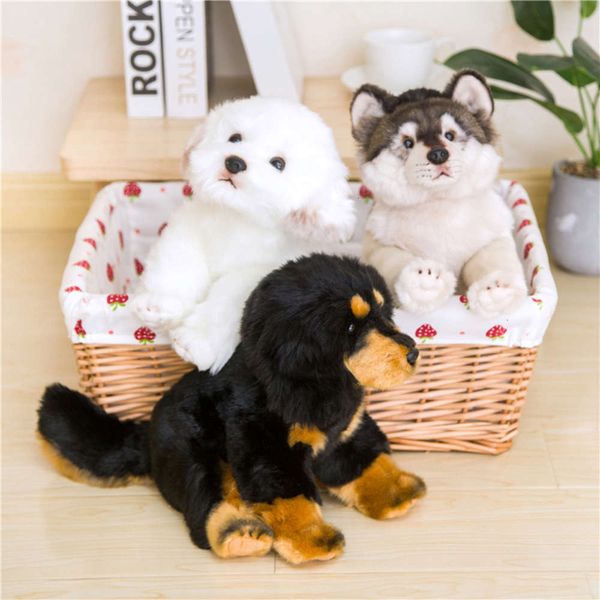 

mastiff wolf tibetan plush toys new year ftival gift simulation husky doll