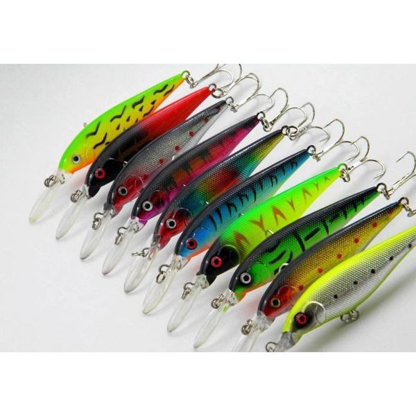 

abs plastic laser hard crank bait 10cm 11g minnnow isca artificial fish hard fishing lure fishing tackle dive depth 0.9-2.7m