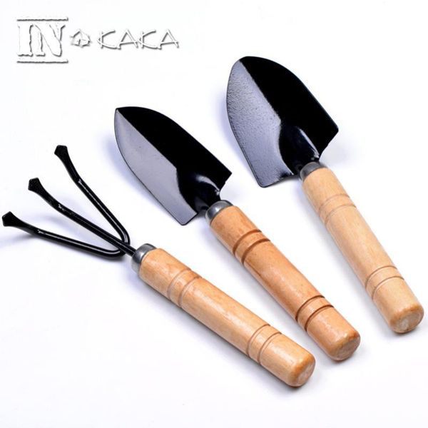 

decorative objects & figurines 3pcs/lot mini landscape garden tools small shovel rake spade bonsai diy micro essential wholesale