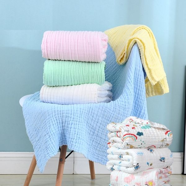 

* 6 layers organic cotton baby blankets swaddles newborn soft swaddle wrap baby bedding bath towel swaddle lj201026