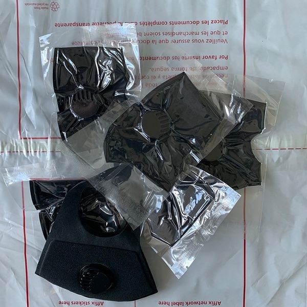 

with sponge valve washable reusable facemask 2020 high fashion face mask pollution anti dust individual package balck re
