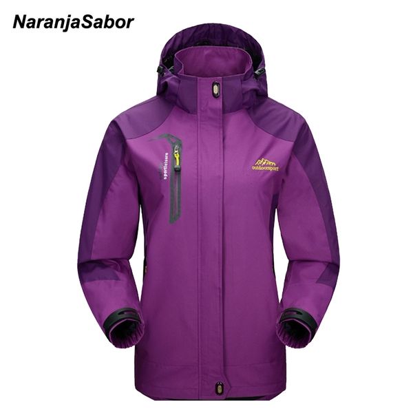 

naranjasabor 2018 spring women's jackets waterproof coats women windbreaker female casual coat women clothing sportwear 4xl y200101, Black;brown