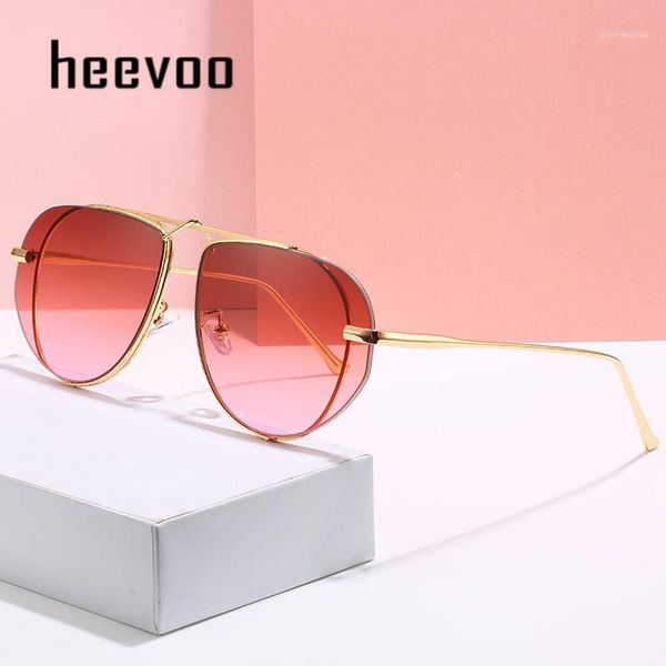 

new fashion wild irregular ladies sunglasses personality trend gradient ocean six-color female sunglasses Ã³culos de sol1, White;black