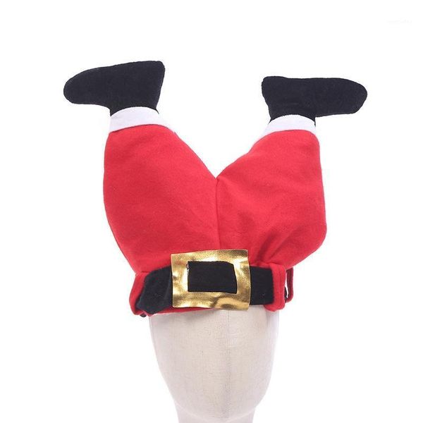 

christmas decorations promotion funny fun hat red santa claus pants child decoration year gift family party supplies1