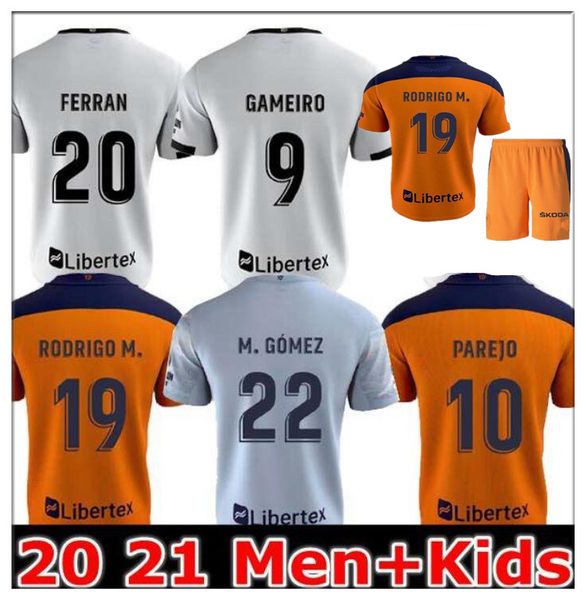 

2021 soccer jersey men kids kit guedes gameiro fútbol rodrigo m. florenzi m.gómez football shirts ferran c.soler gaya parejo gameiro, Black;yellow
