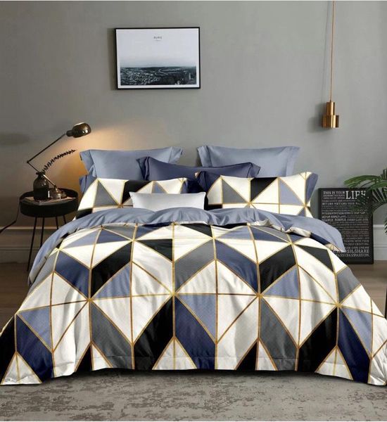 

bedding sets 3d simple geometric pattern set bed quilt king size grey duvet cover