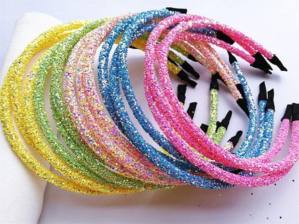 

christmas decorations 10pcs fashion girls glitter hairband shiny children for bow headband1