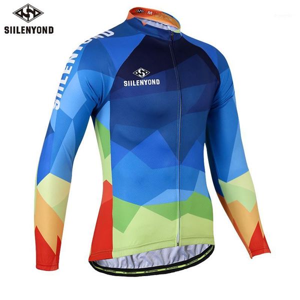 

siilenyond anti-uv cycling jersey cycling shirts mountain bike clothing breathable mtb bicycle clothes ropa ciclismo1, Black;red