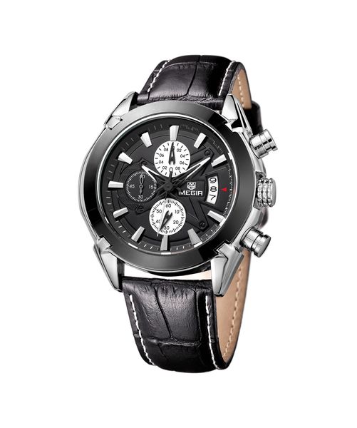 

new arrivals time-limited designers new selling pu belt megir watch black and brown belt mens fashion wristwatches ing, Slivery;brown