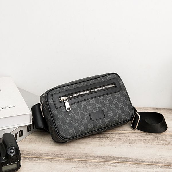 

2021 the new luxury soft leather crossbody designer handbag messenger for men breast bags ry3b, Black;red