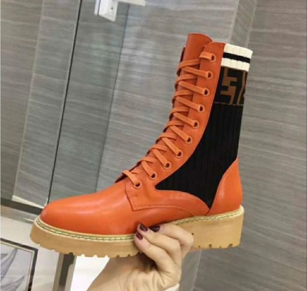 

luxury new designer classic fashion all-match new 8-inch cowhide ladies cowhide ankle boots leather material italian leather outsole, Black